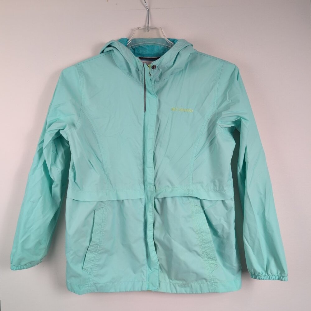 Columbia hooded rain jacket windbreaker  - youth xl